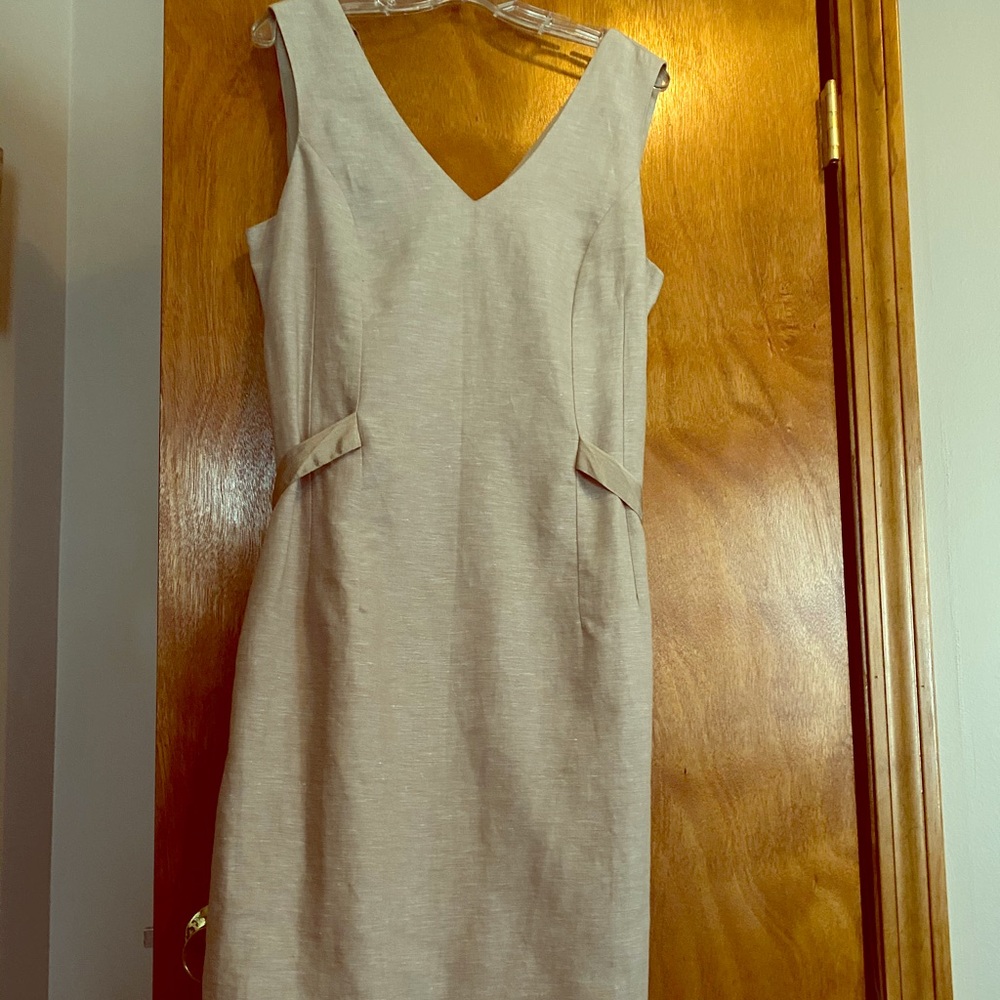 COPY - NEW!  Banana Republic Gray Linen Sheath Dr…